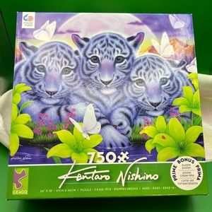 42-HTT Tigers Little Brothers 750 Piece Puzzle - Kentaro Nishino Ceaco 2947-1